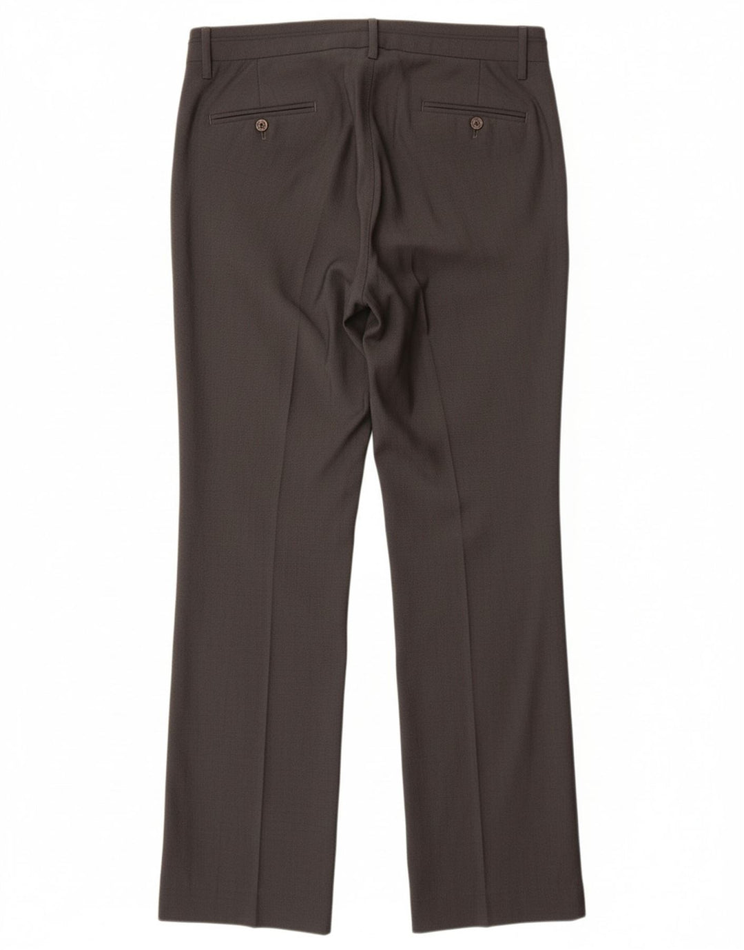 MASSIMO DUTTI Gerade Damen-Anzughose EU 38 Small W28 L33 Graue Wolle