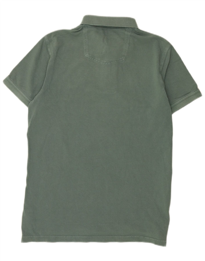 Fat Face Herren-Poloshirt aus mittelgrüner Baumwolle