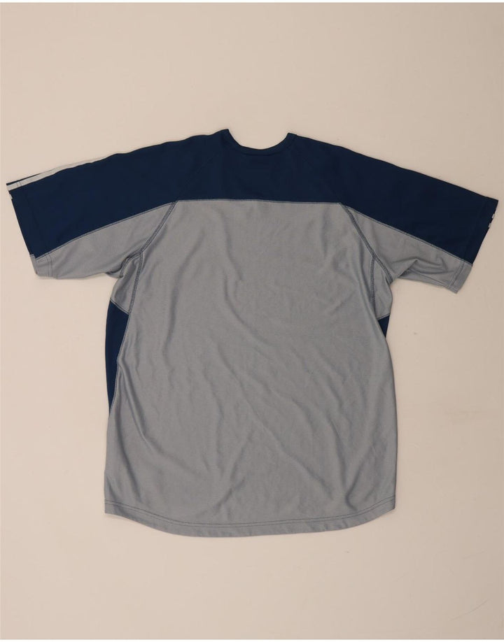 Adidas Herren Climacool T-Shirt Top Large Marineblau Colourblock Polyester