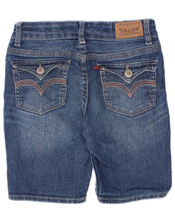 Levi's Mädchen-Bermuda-Jeansshorts, 4–5 Jahre, W20, blaue Ramie