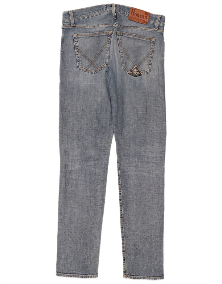 Roy Rogers Damen Slim Jeans W34 L32 Blaue Baumwolle