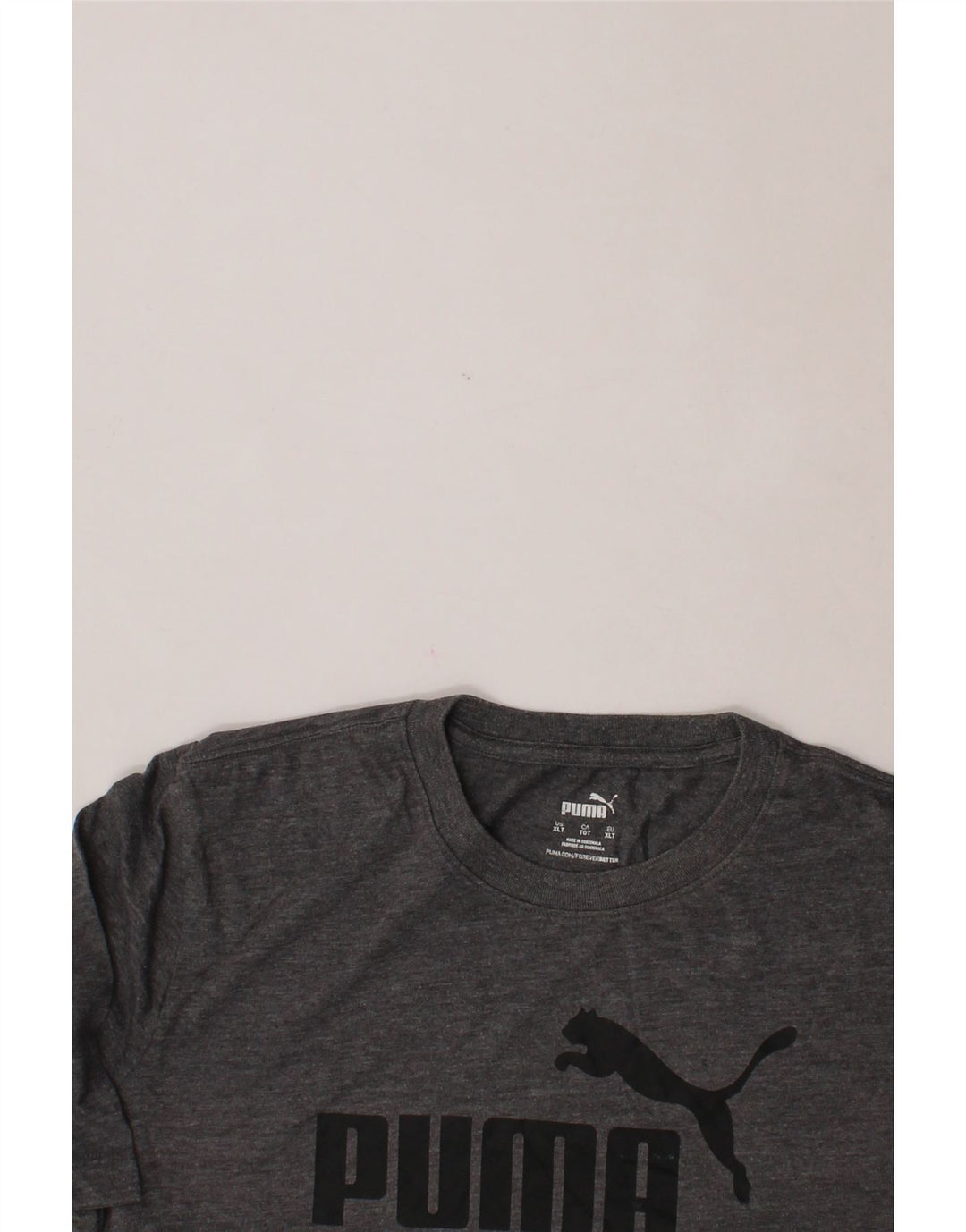 PUMA Mens Graphic T-Shirt Top XL Grey Cotton Vintage Puma and Second-Hand Puma from Messina Hembry 