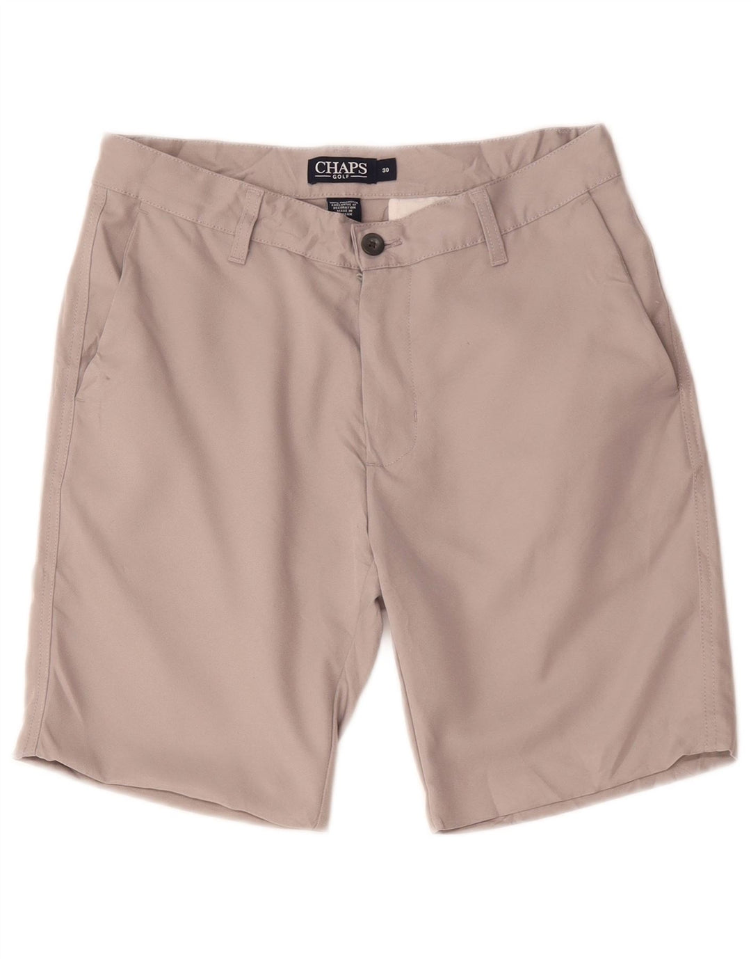 Chaps Herren Chinoshorts W30 Mittelgraues Polyester