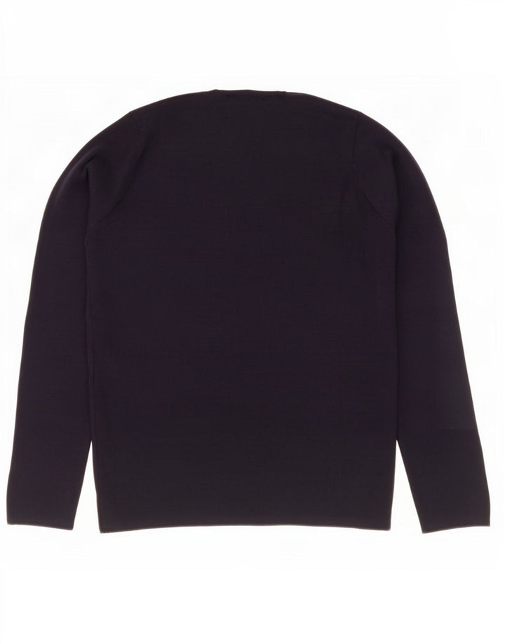 Zara Herren-Pullover mit Rundhalsausschnitt, mittelgroß, Marineblau