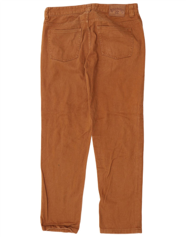 Billabong Herren Regular Straight Jeans W32 L31 Braune Baumwolle