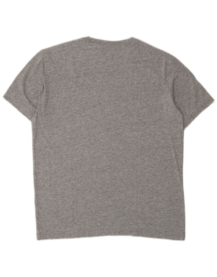 CHAMPION Herren-T-Shirt mit Grafik, mittelgrau gesprenkelte Baumwolle