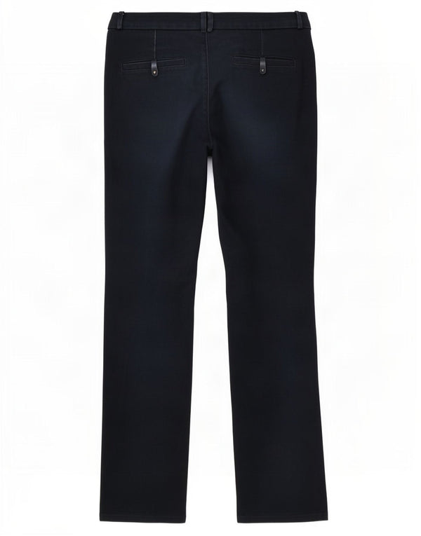 Zara Damen Bootcut Freizeithose EU 42 Groß W32 L33 Marineblau Baumwolle