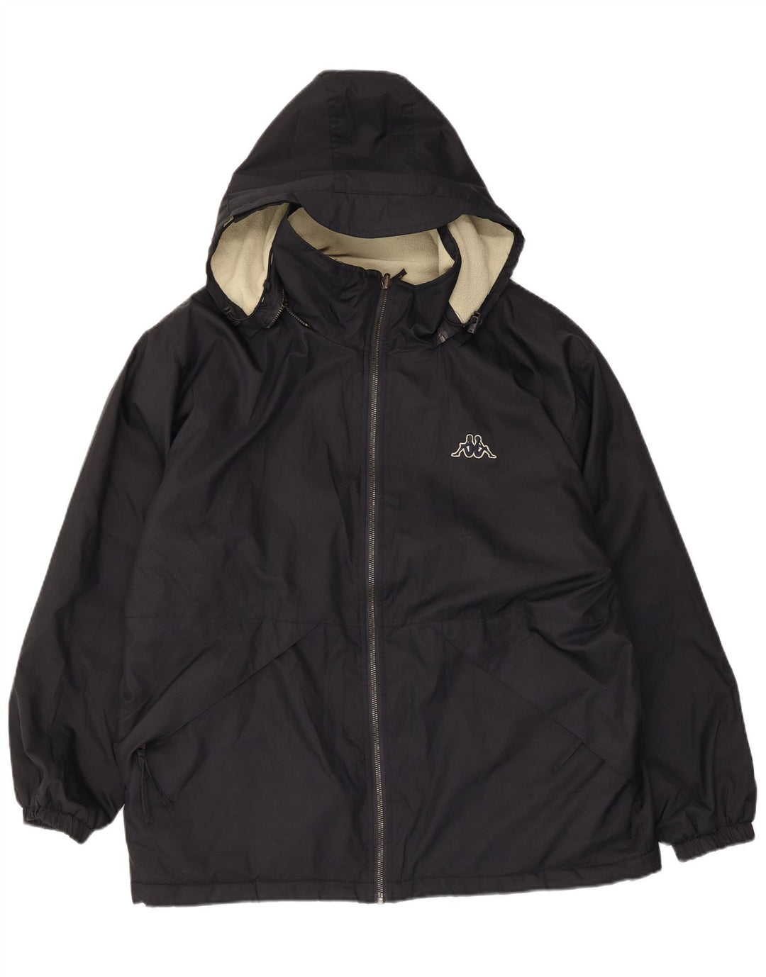 Kappa Herren Kapuzen-Wendejacke UK 36 Small Schwarz Polyester