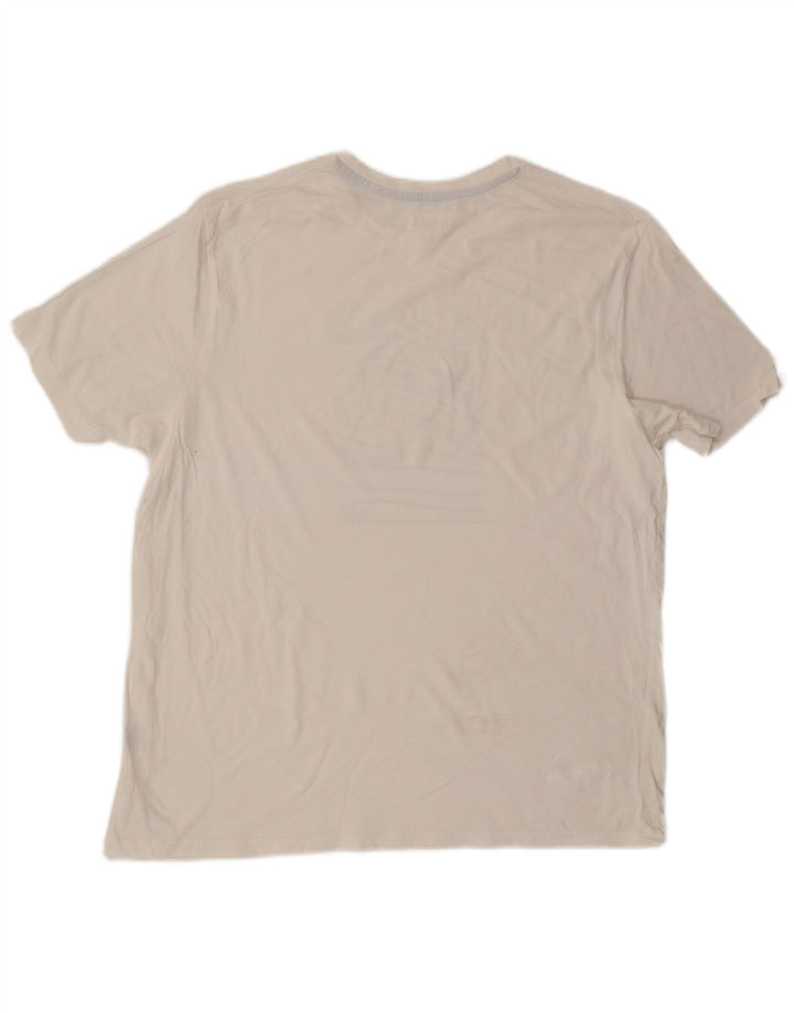 SALTROCK Herren Grafik-T-Shirt-Oberteil XL aus weißer Baumwolle
