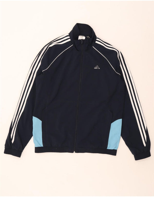 Adidas Herren Climalite Trainingsanzug Top Jacke UK 40/42 Mittel Marineblau
