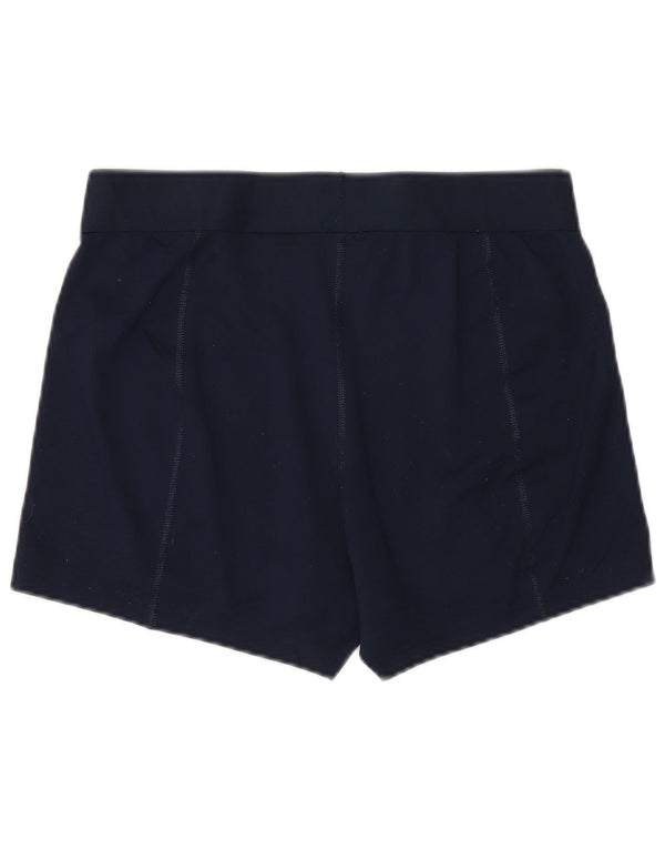 NIKE Damen Dri Fit Sport Shorts UK 14 Large Marineblau Polyester