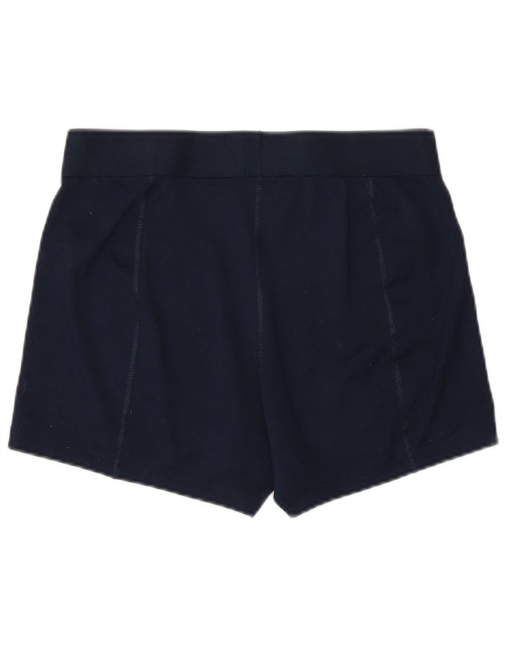 NIKE Damen Dri Fit Sport Shorts UK 14 Large Marineblau Polyester