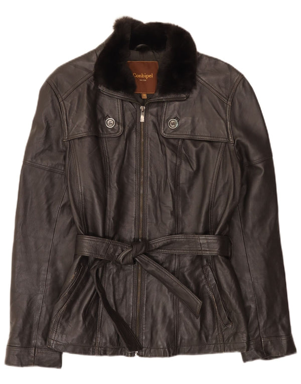 Conbipel Damen Lederjacke IT 48 XL Schwarz