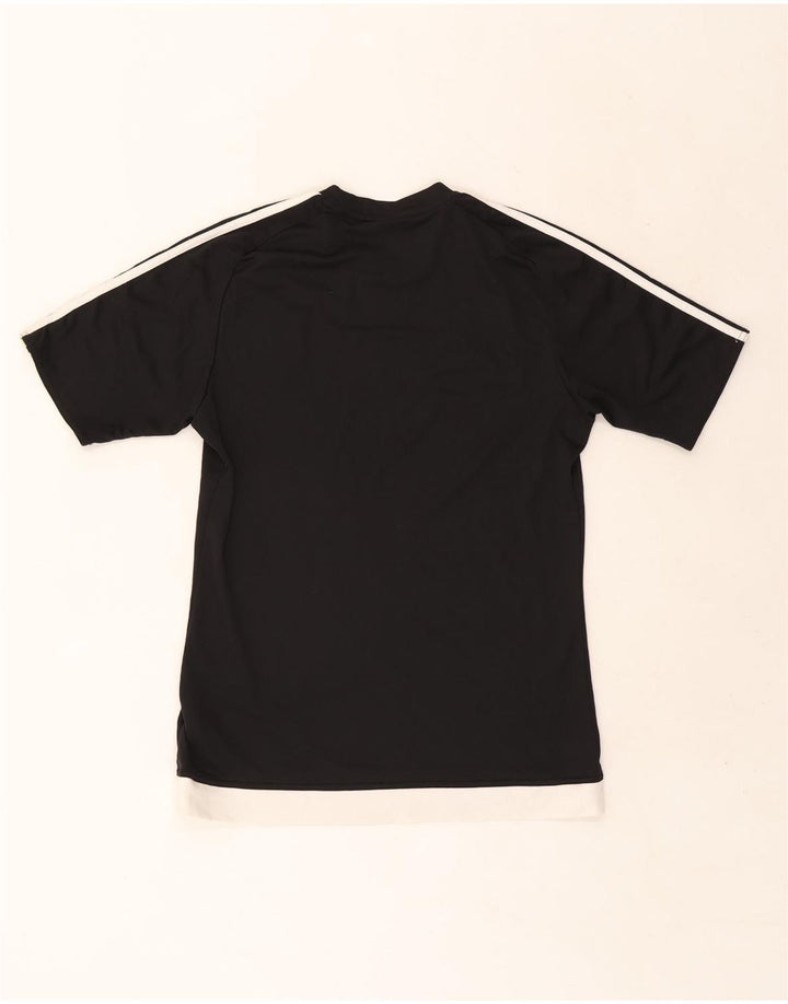 Adidas Herren Climalite T-Shirt Top Small Schwarz Colourblock Polyester