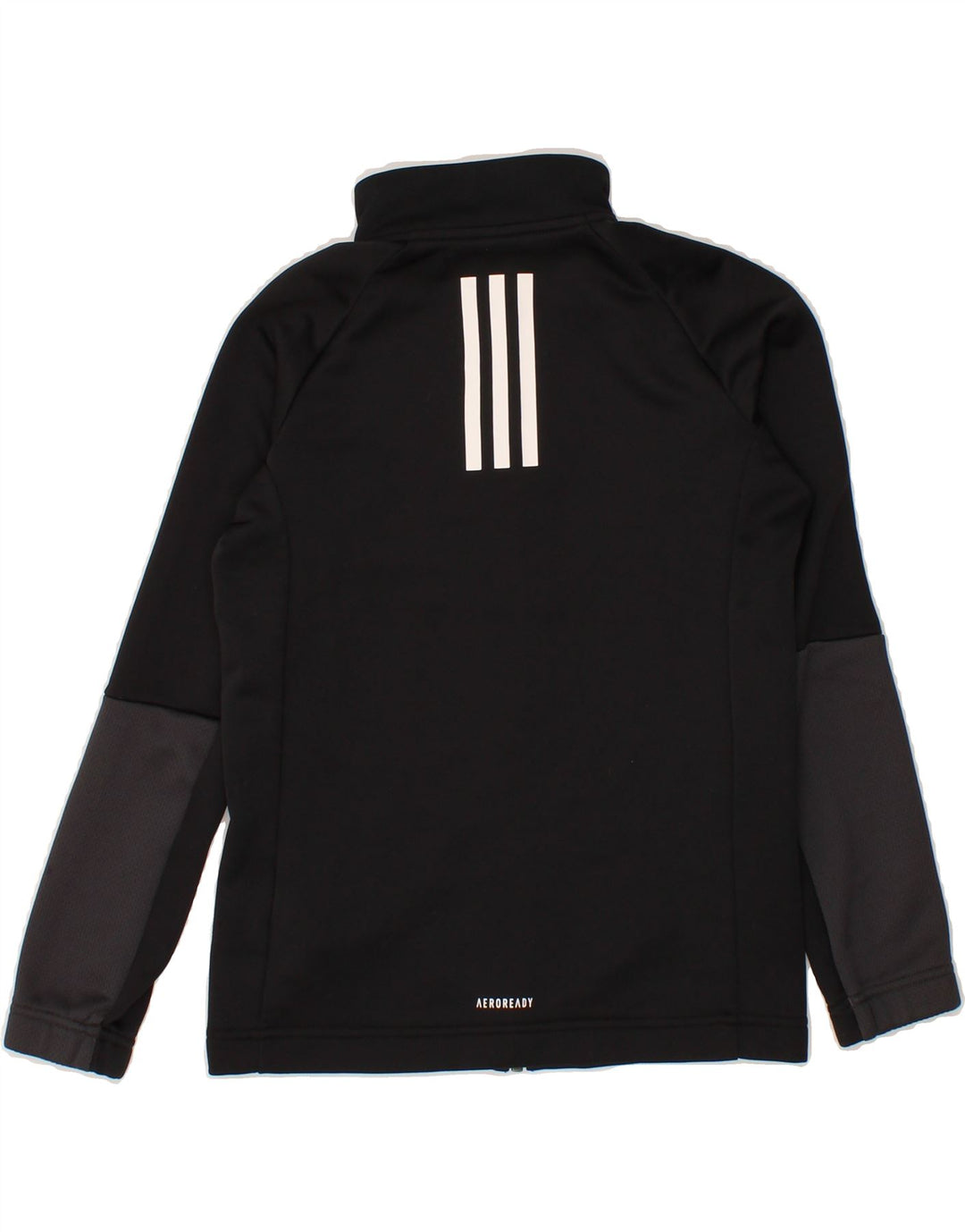 ADIDAS Boys Aeroready Tracksuit Top Jacket 9-10 Years Black Polyester Vintage Adidas and Second-Hand Adidas from Messina Hembry 