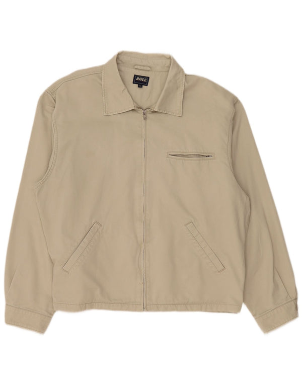 Rifle Herren Bomberjacke UK 44 2XL Grüne Baumwolle