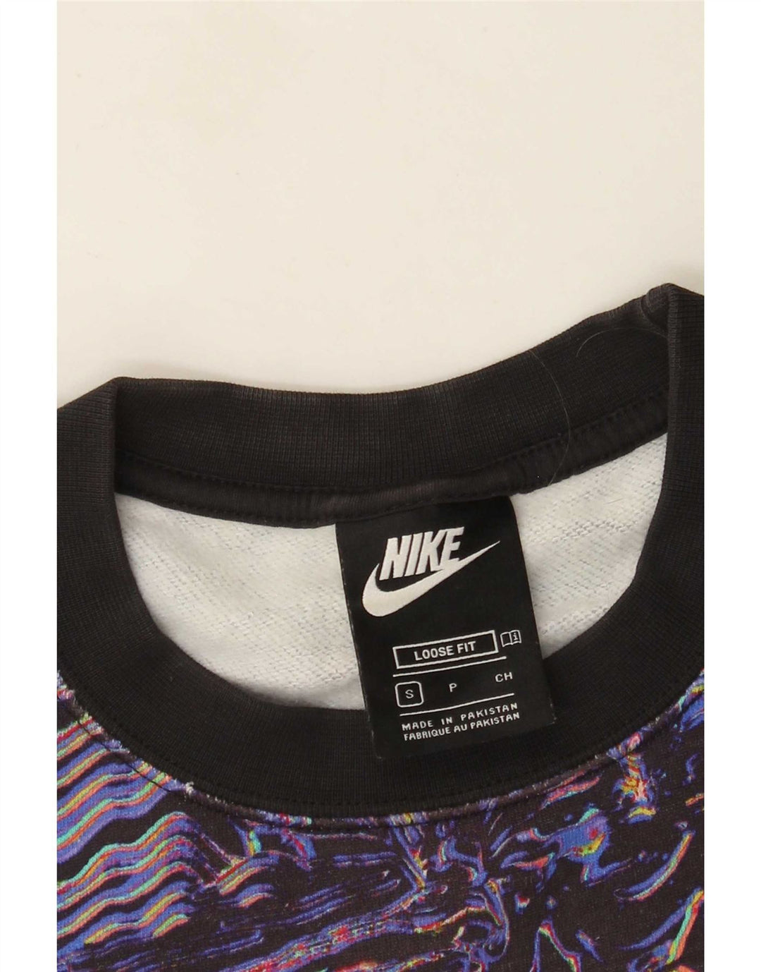 Nike Herren-Sweatshirt mit abstraktem Muster, klein, mehrfarbig, Sport
