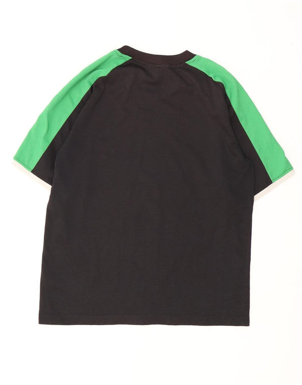 Nike Herren T-Shirt Top UK 42/44 Large Schwarz Colourblock