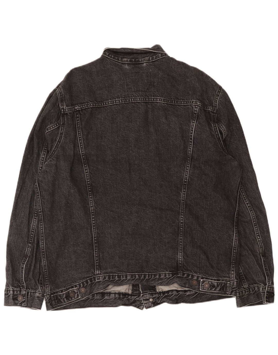 Levi's Herren Jeansjacke UK 44 2XL Schwarz Baumwolle