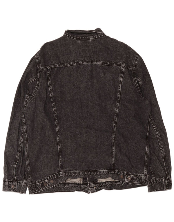 Levi's Herren Jeansjacke UK 44 2XL Schwarz Baumwolle