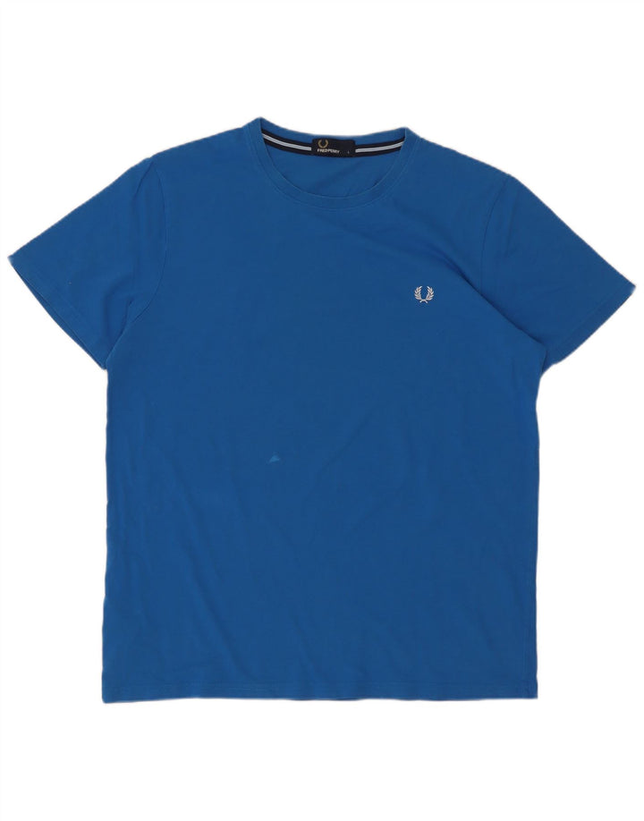 Fred Perry Herren T-Shirt Top Large Blau