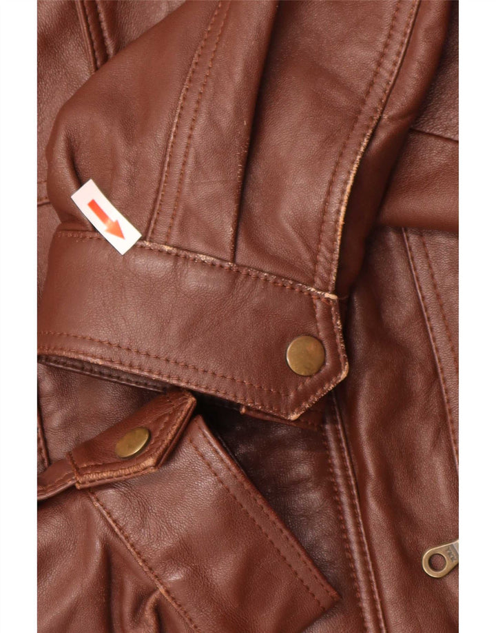 Vintage Herren Lederjacke UK 40 Large Braun