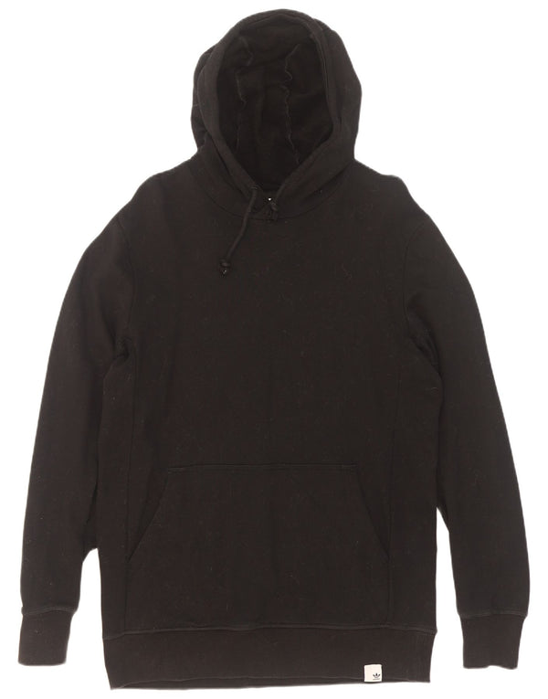 Adidas Mens Hoodie Jumper Medium Black Cotton