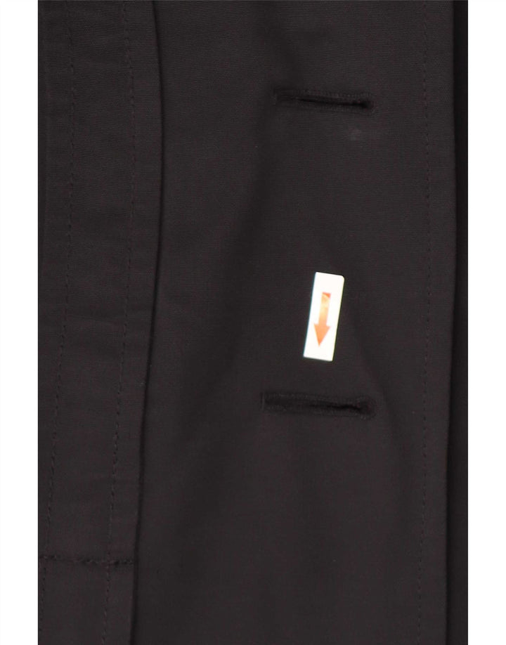 Zara Damen-Blazer mit 1 Knopf, Gr. 10, Größe S, Schwarz, Baumwolle