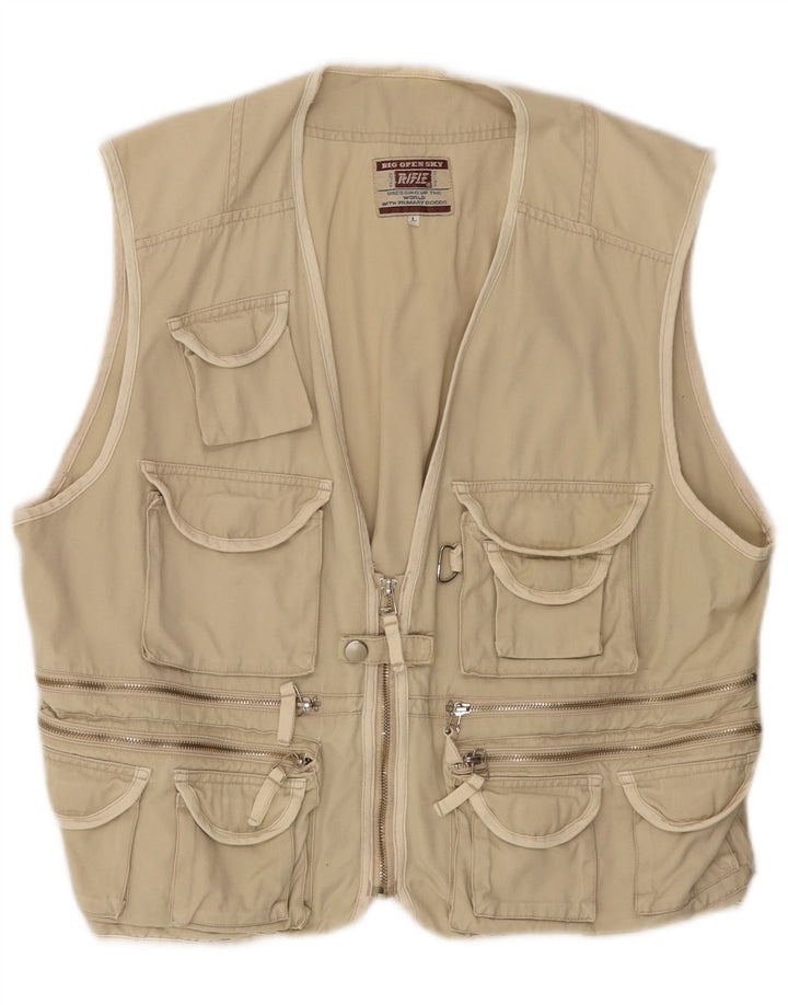 Rifle Herren Utility Gilet UK 40 Large Beige