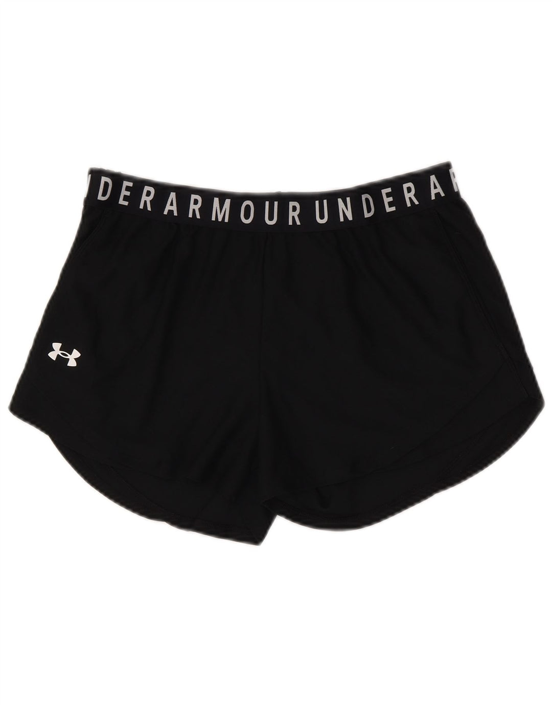 UNDER ARMOUR Damen Heat Gear Graphic Sportshorts UK 14 Large Schwarz