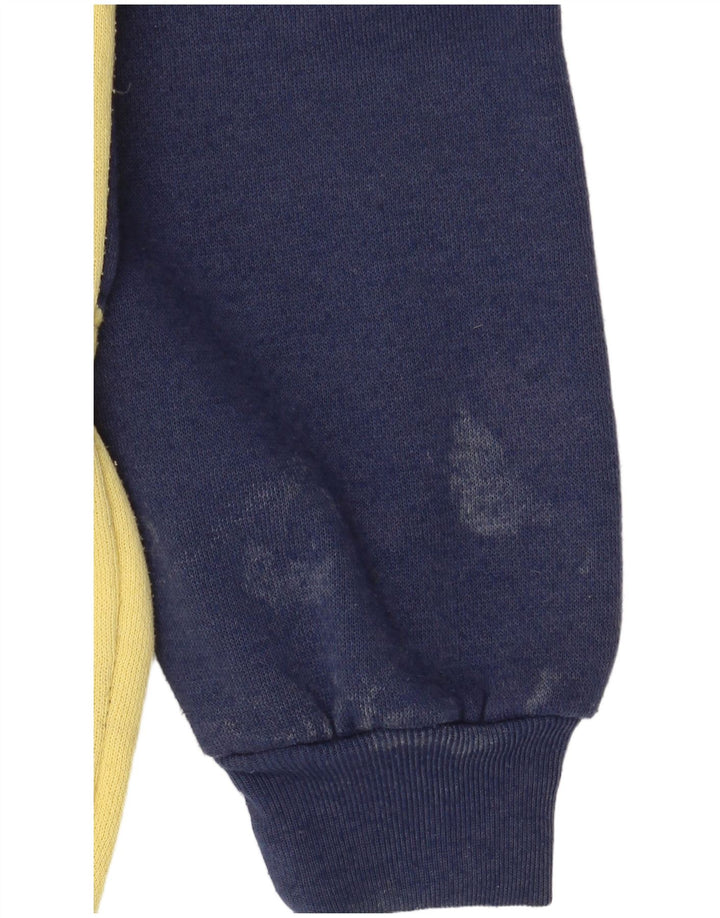 DASH Herren-Sweatshirt mit grafischem Knopfkragen, mittelgelb, Farbblock