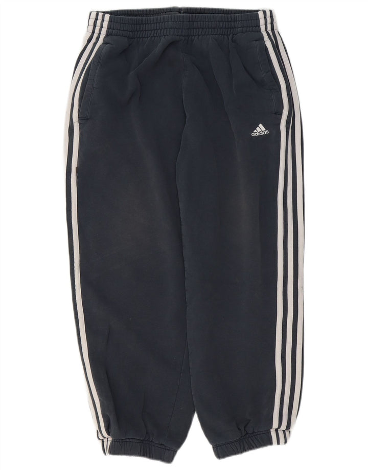 Adidas Herren Crop Trainingsanzug Hose Joggers Medium Marineblau Baumwolle