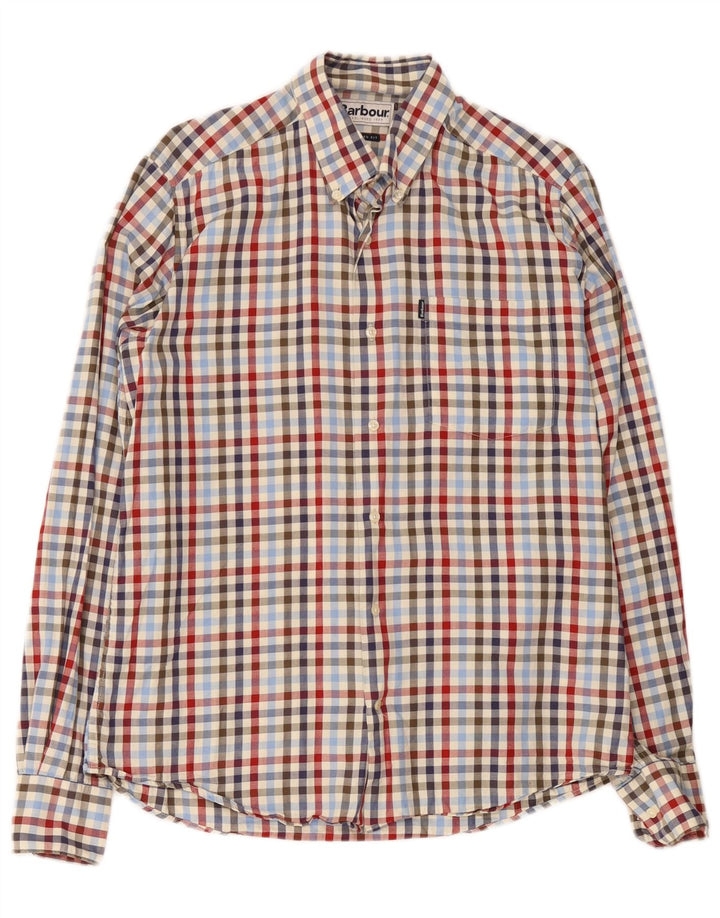 Barbour Herren-Hemd mit maßgeschneiderter Passform, mittelgroß, mehrfarbig, Gingham-Baumwolle
