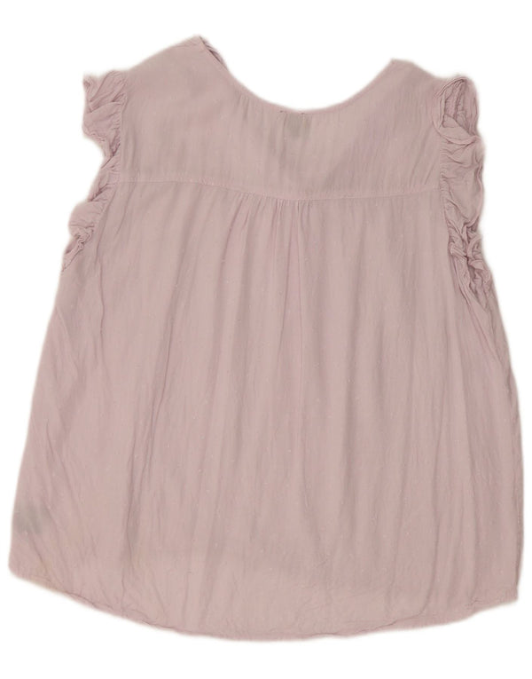 Lee Damen Bluse Top UK 18 XL Rosa Viskose