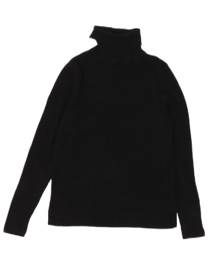 Marks & Spencer Damen Crop Rollkragenpullover Pullover UK 12 mittel Schwarz