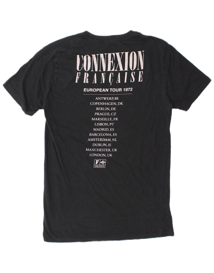 French Connection Herren-T-Shirt mit Grafik, Größe S, schwarze Baumwolle