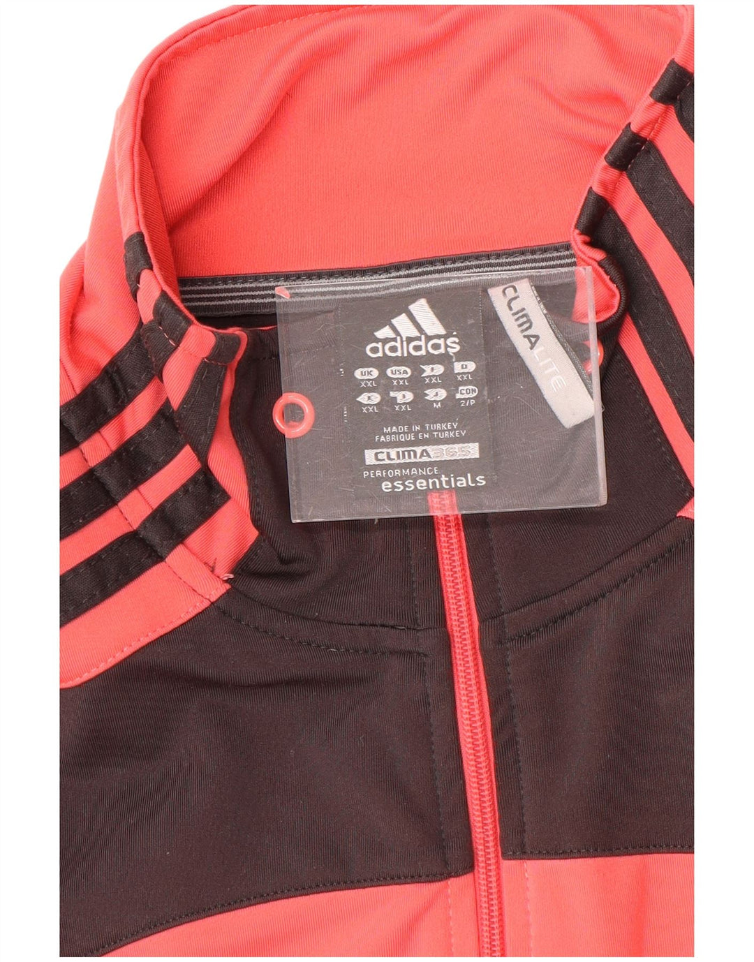 ADIDAS Damen Clima 365 Trainingsanzug Top Jacke UK 20 2XL Rosa Farbblock