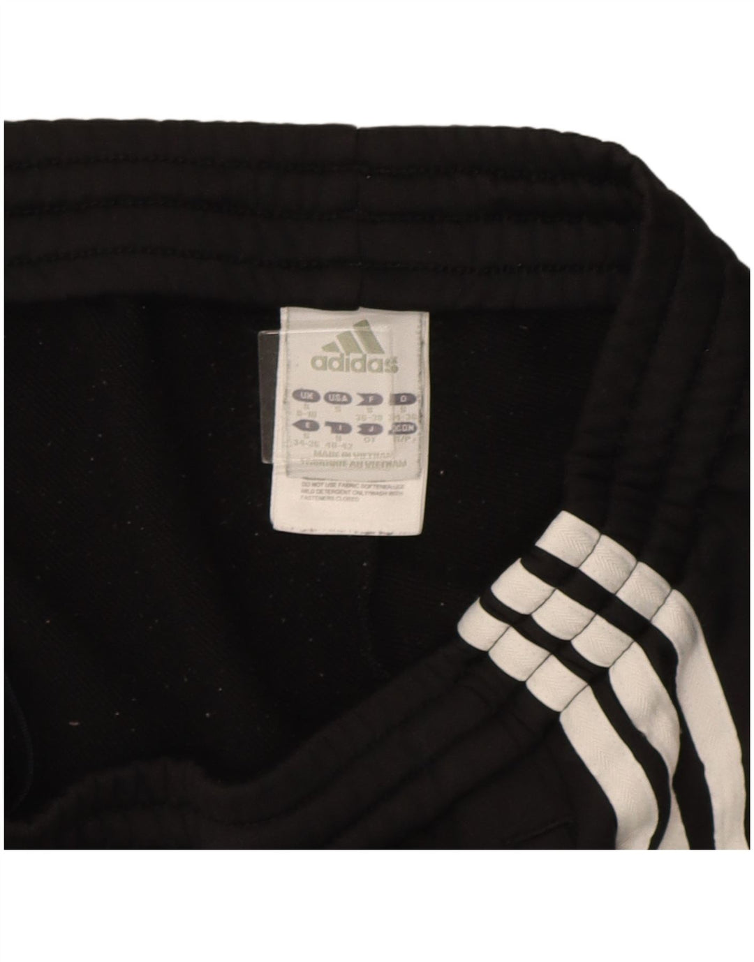 Adidas Damen Trainingshose UK 8/10 Small Schwarz Polyester