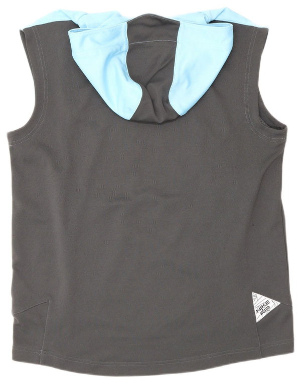 Nike Jungen-Pullover mit grafischem Kapuzenpullover, 12–13 Jahre, groß, blau, Farbblock