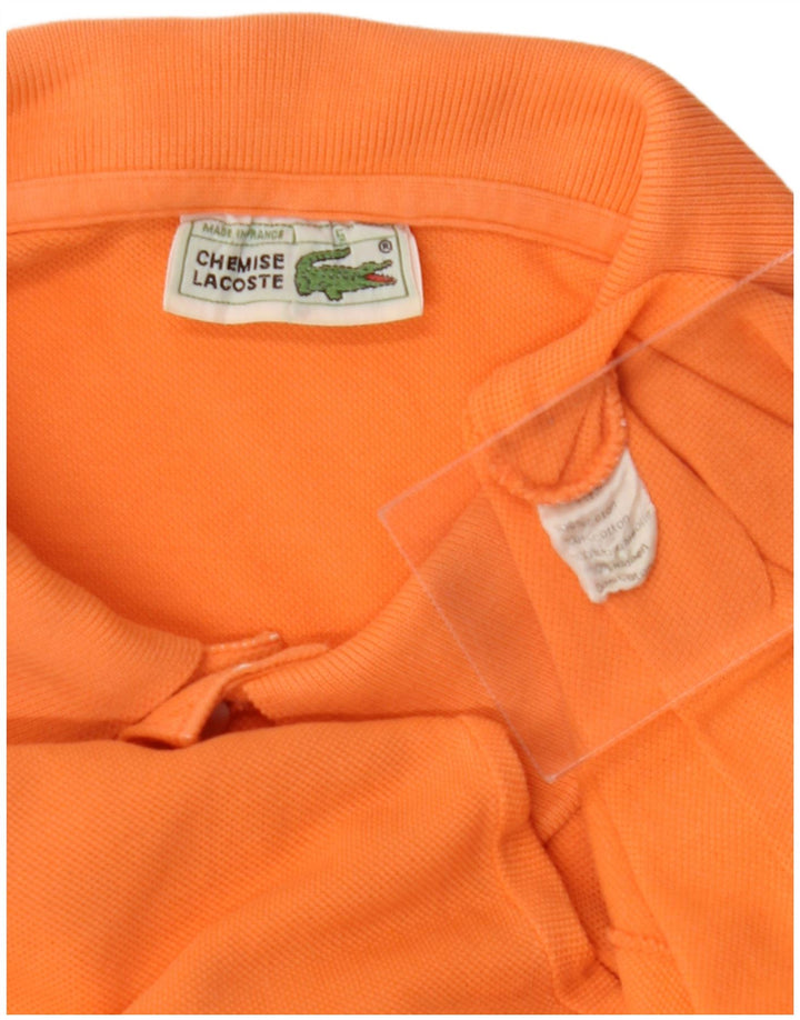 LACOSTE Herren-Poloshirt, Größe 5, große orangefarbene Baumwolle