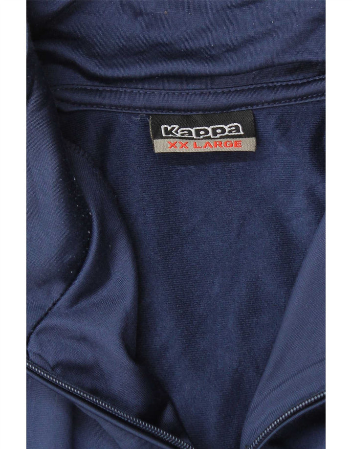 Kappa Herren-Trainingsanzug, 2XL, Marineblau, Polyester