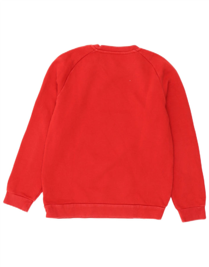 Adidas Jungen Sweatshirt Pullover 11-12 Jahre rote Baumwolle