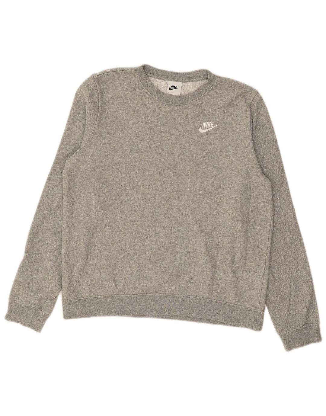NIKE Herren Sweatshirt Pullover Small Grau Baumwolle