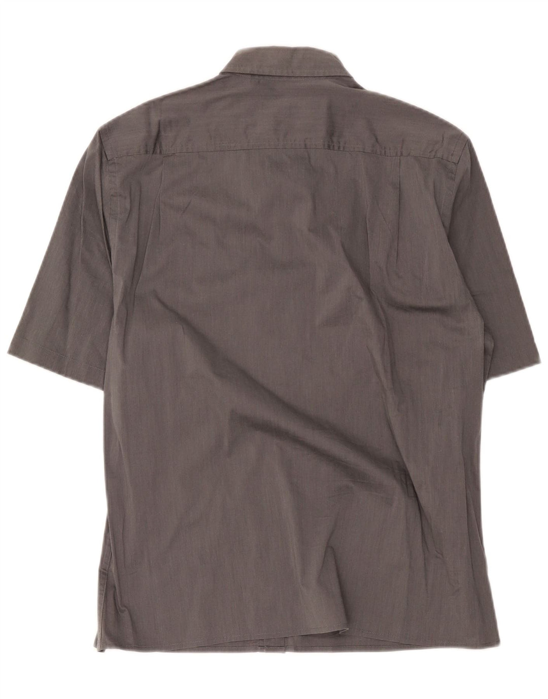 Dkny Herren-Kurzarmhemd, groß, graue Baumwolle