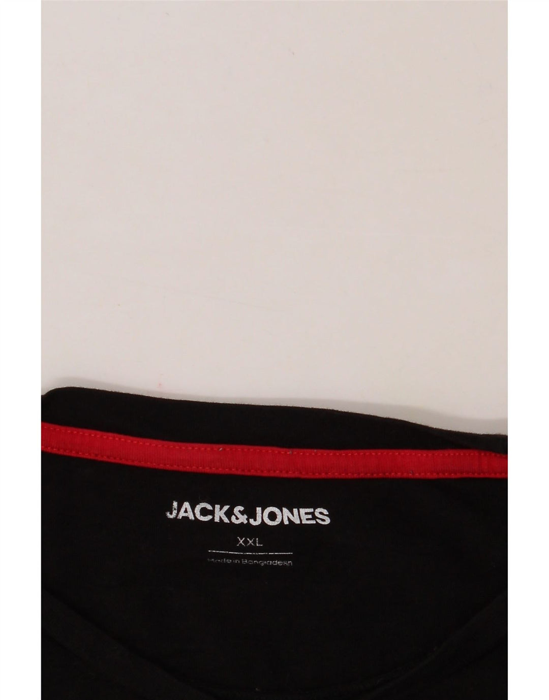 JACK & JONES Mens T-Shirt Top 2XL Black Cotton Vintage Jack & Jones and Second-Hand Jack & Jones from Messina Hembry 