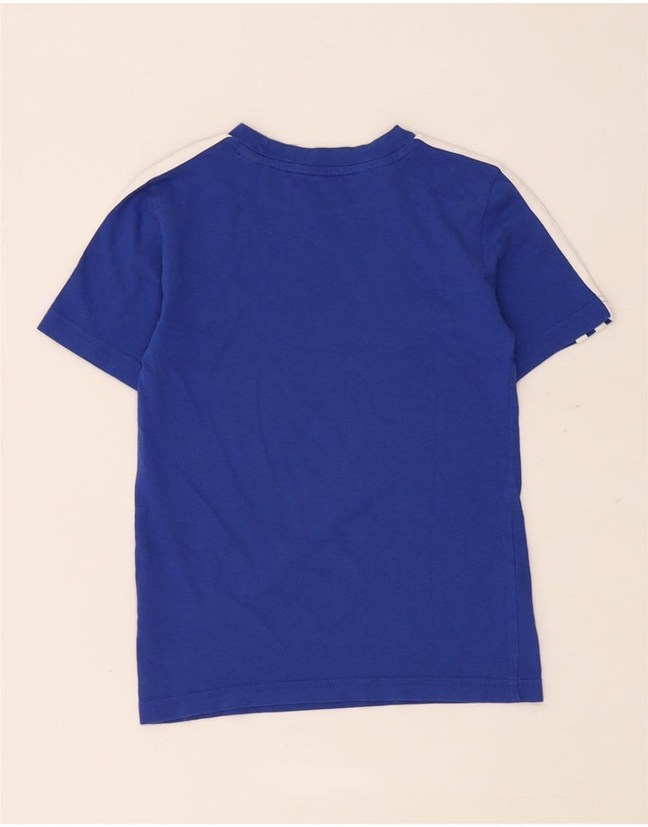 Adidas Jungen T-Shirt Top 7-8 Jahre Blaue Baumwolle