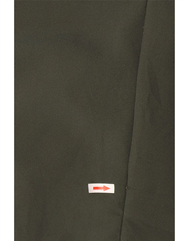 Zara Damen Ärmelloses Etuikleid UK 12 Mittel Khaki Polyester