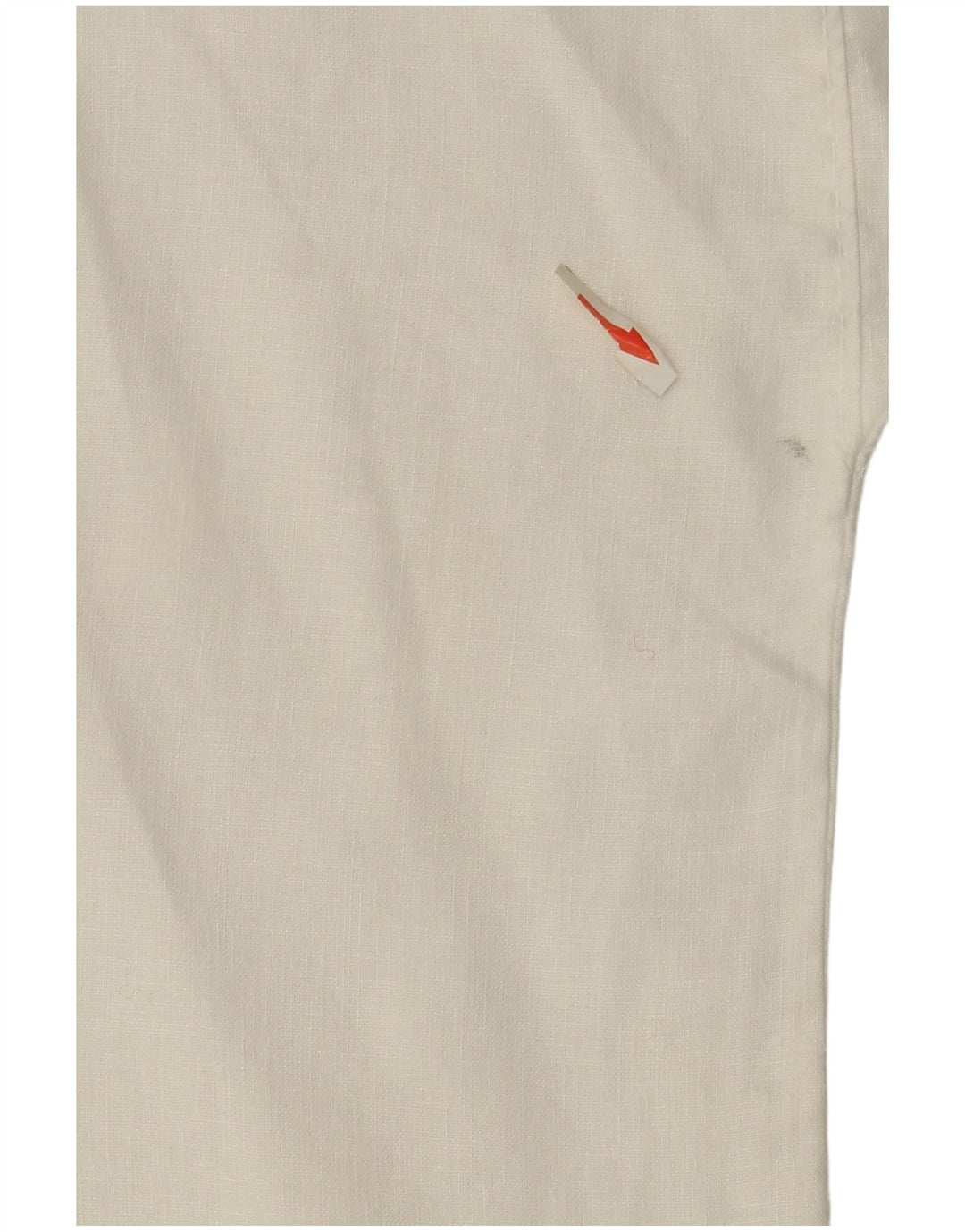 Stefanel Damen-Bluse mit Fledermausärmeln, UK-Größe 44, Größe L, weißes Leinen