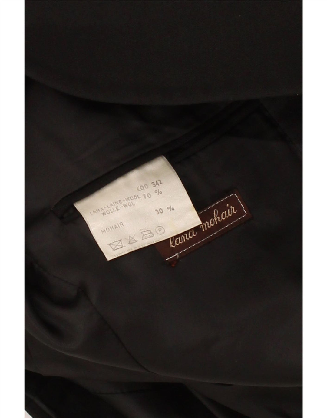 SAN REMO Mens 1 Button Blazer Jacket IT 48 Medium Black Wool Vintage San Remo and Second-Hand San Remo from Messina Hembry 