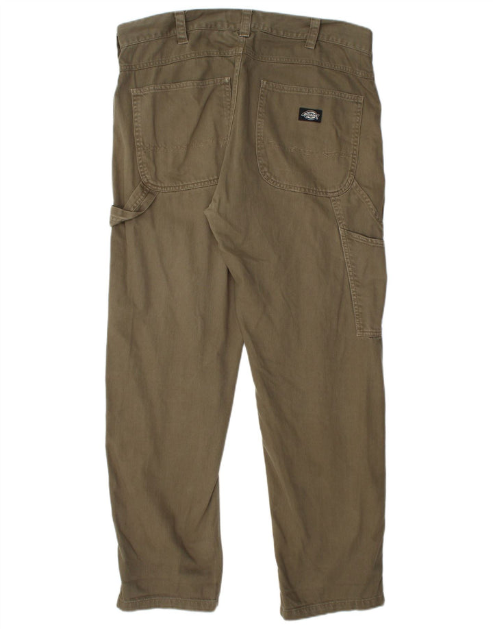 DICKIES Gerade Cargohose für Herren, W34, L32, Khaki, Baumwolle